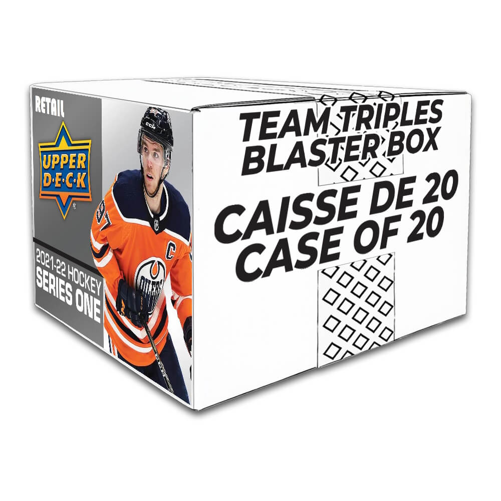 2021-22 Upper Deck Serie 1 Hockey Team Triples Blaster Box
