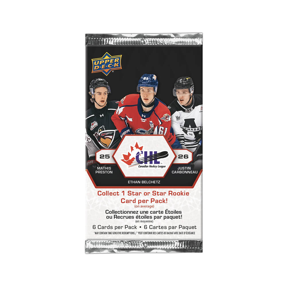 2025-26 Upper Deck CHL Hockey Blaster Box