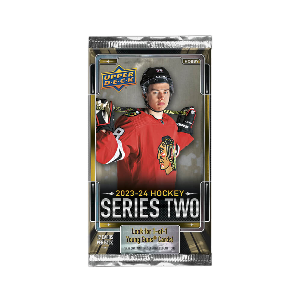 2023-24 Upper Deck Series 2 Hockey Cards – 20 Sealed Packs, Chance For Connor Bedard Rookie