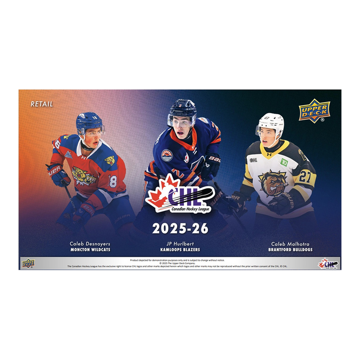 2025-26 Upper Deck CHL Hockey Blaster Box