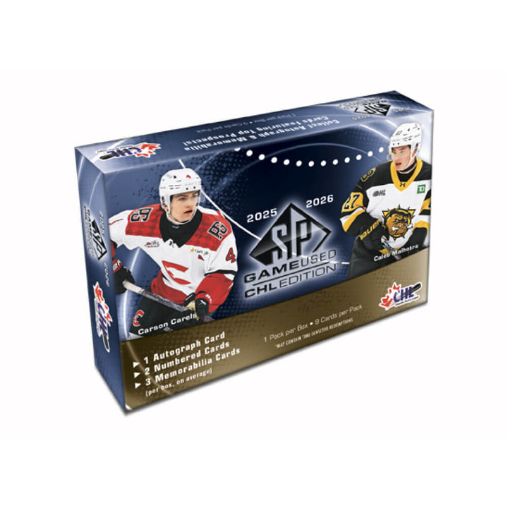 2025-26 Upper Deck CHL SP Game Used Hobby Box