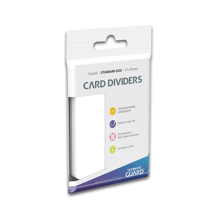 Séparateurs de cartes UG blanc (paquet de 10)