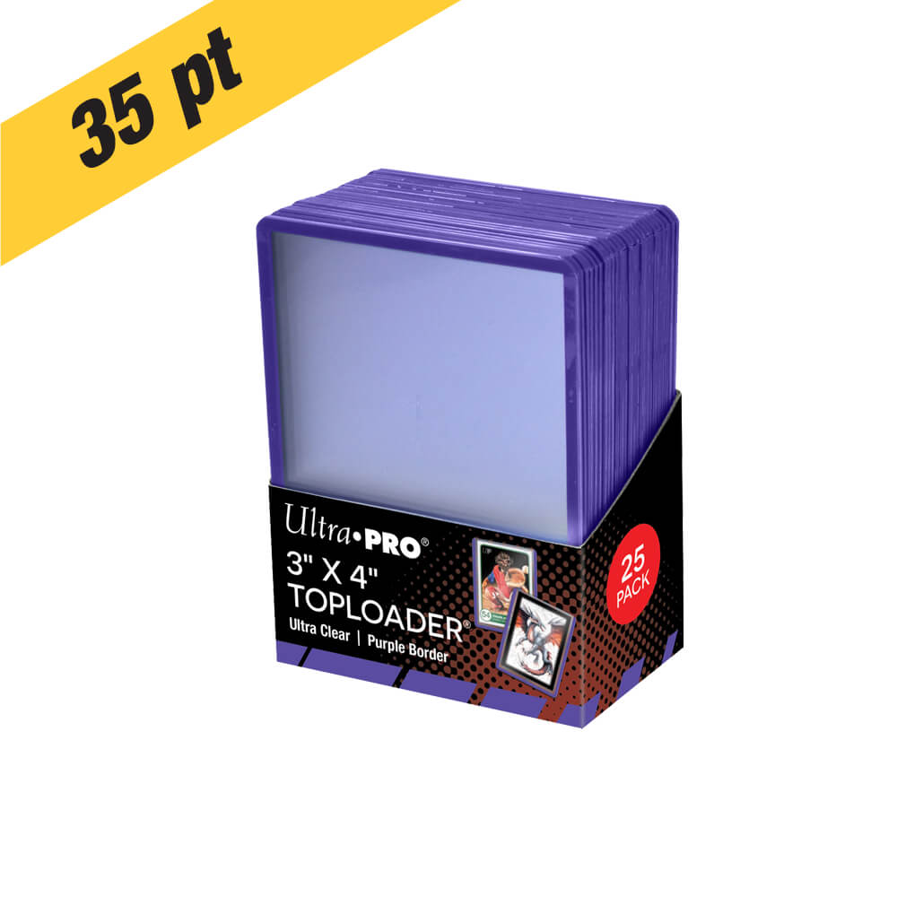 Ultra Pro Toploaders Régulier 3x4 - 35 pt Bordure Violet