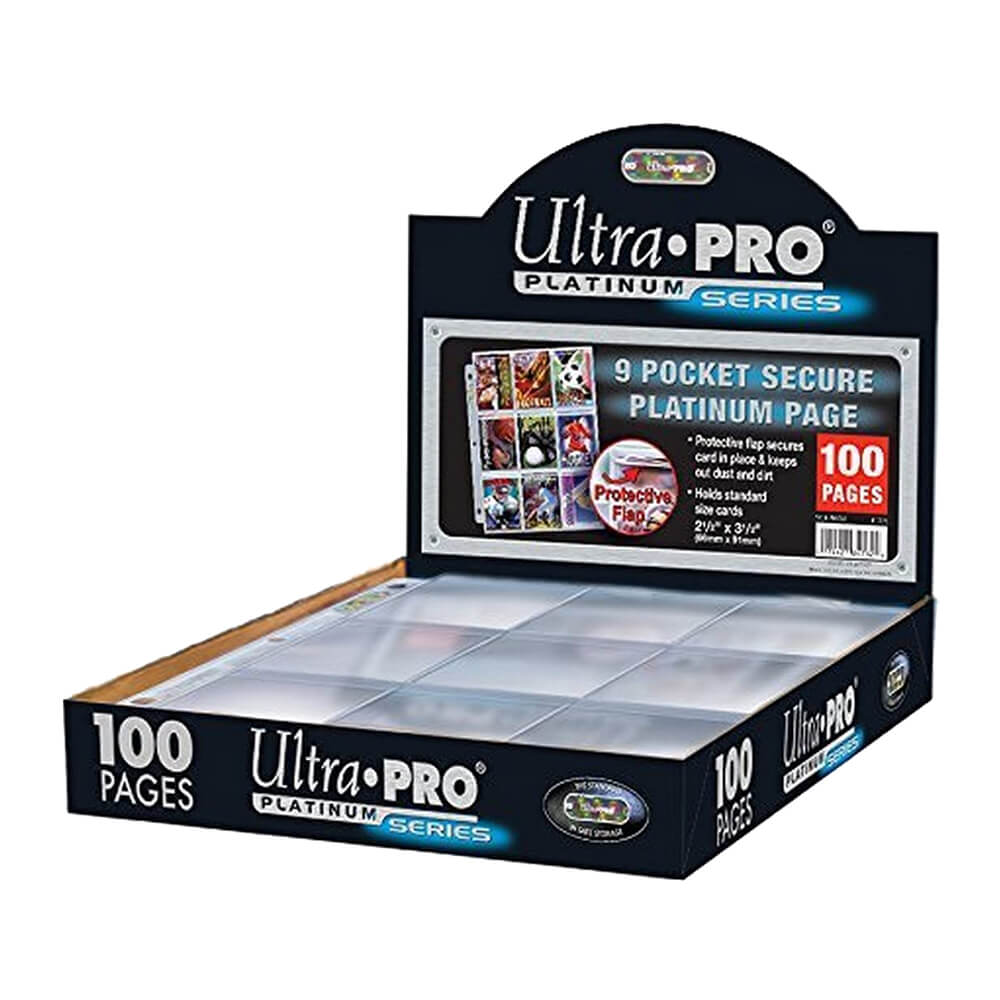 Ultra Pro Page Platinum 9 Pochettes Hologram (Paquet de 100)