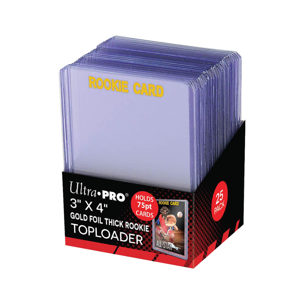 Ultra Pro Toploaders 3x4 Rookie Card - 75 pt (Paquet de 25)