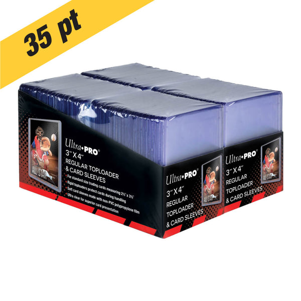 Ultra-pro 3 X 4 Clear Regular Toploaders And Soft Sleeves Bundle 200 Count 3x4 Inch Clear