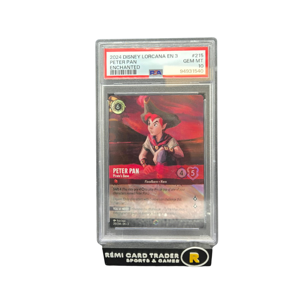 LORCANA PETER PAN ENCHANTED EN 3 #215 GEM MT 10