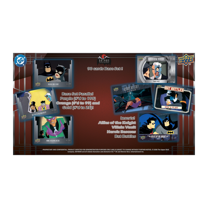 Upper Deck Batman The Animated Series Hobby Box
