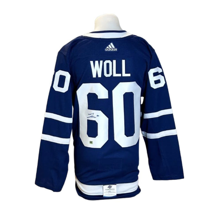 Chandail Officiel Autographié Adidas - Joseph Woll bleu