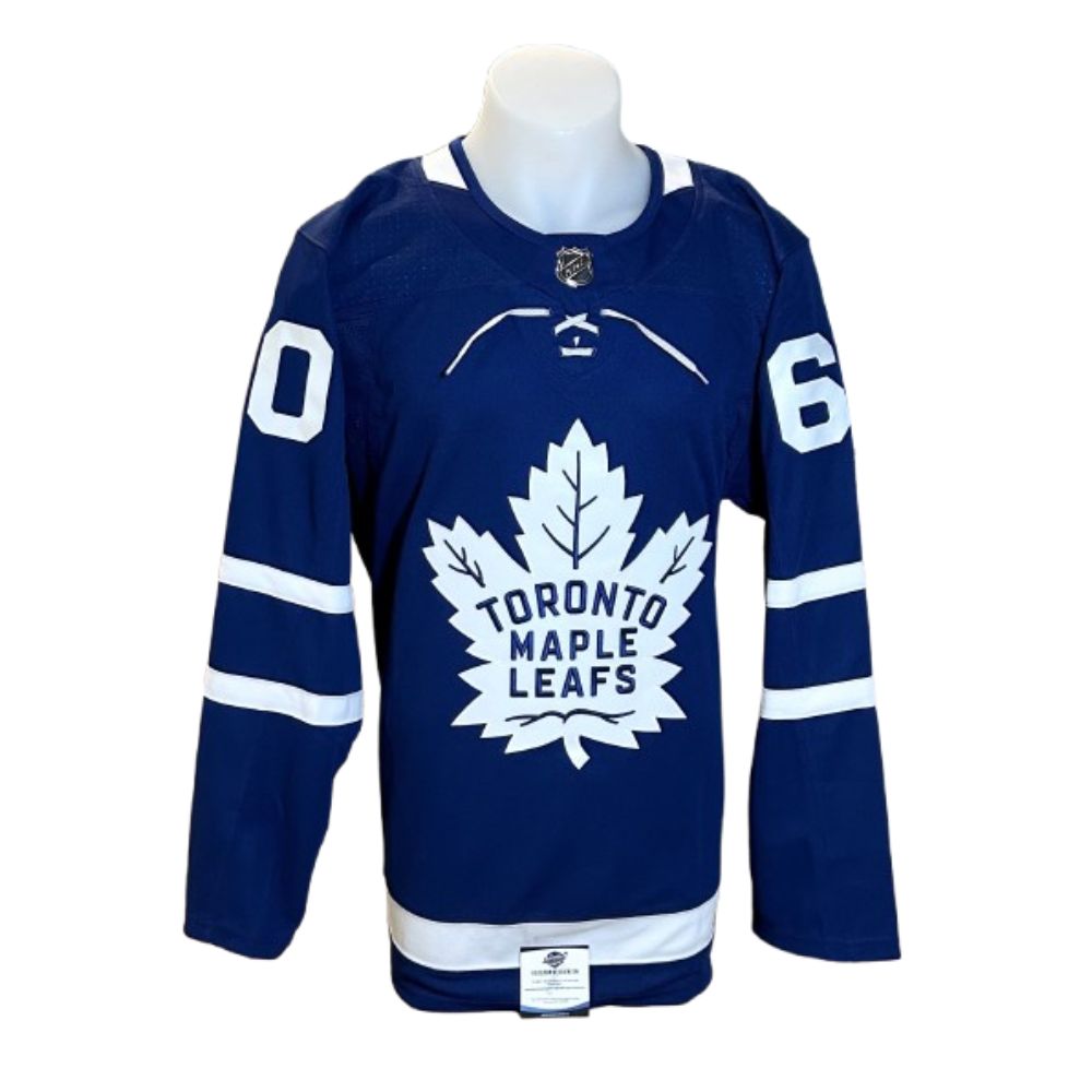 Chandail Officiel Autographié Adidas - Joseph Woll bleu