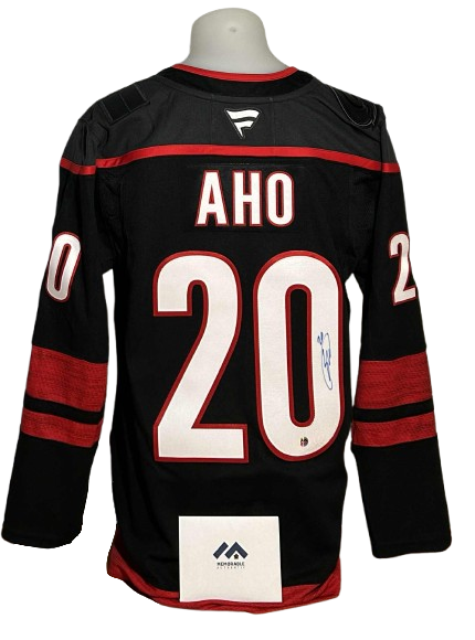Official Fanatics Premium signed shirt - Sebastian Aho 3rd Memorable coa
