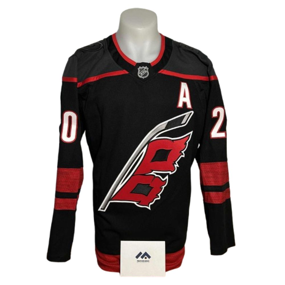 Chandail Officiel Autographié Fanatics Premium - Sebastian Aho noir