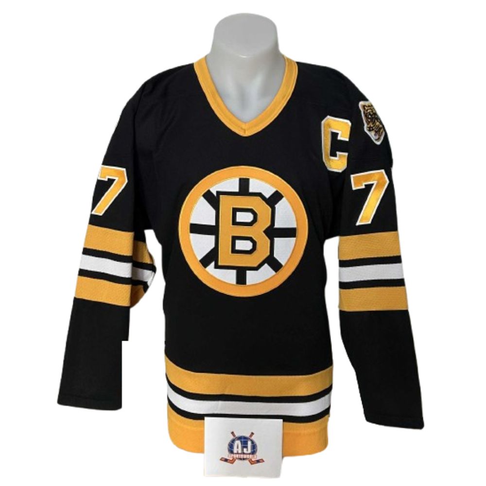 Chandail Officiel Autographié CCM - Raymond Bourque noir vintage