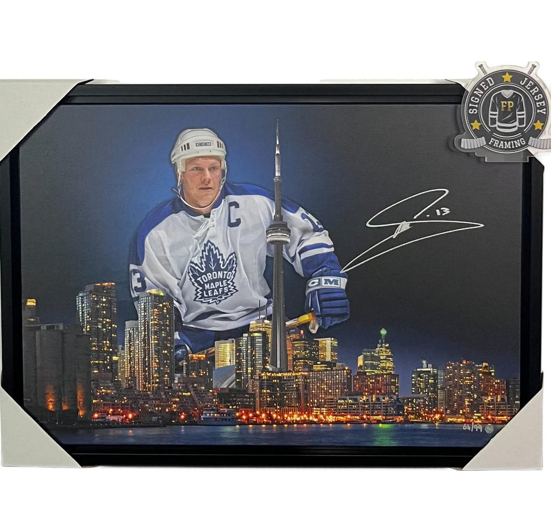 Toile officielle signée 20x29 - Mats Sundin édition limitée de 99 Frameworth coa