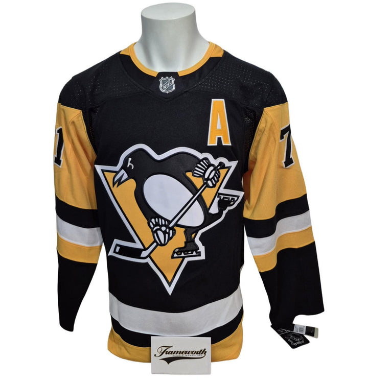 Chandail officiel Adidas signé - Evgeny Malkin domicile Frameworth et Malkin coa