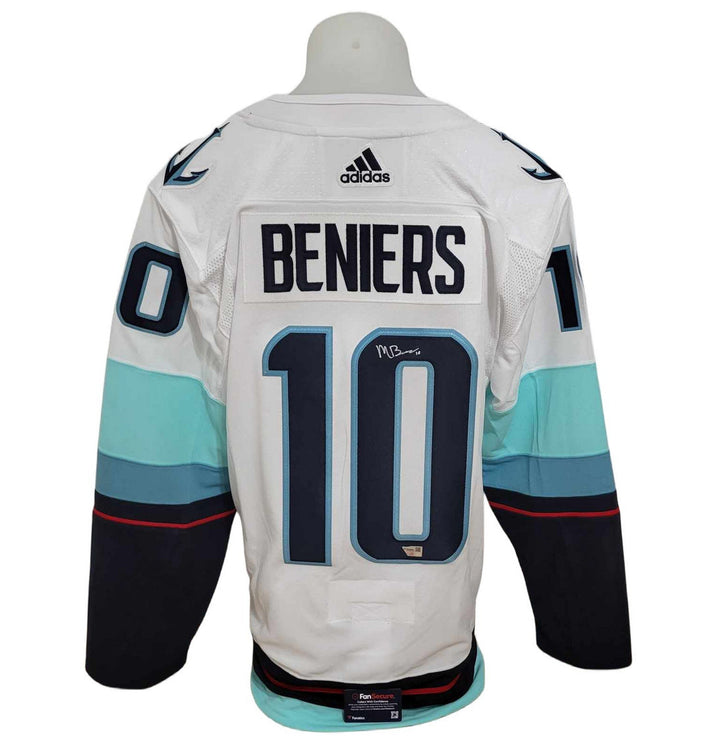 Chandail officiel Adidas signé - Matthew Beniers away Fanatics coa