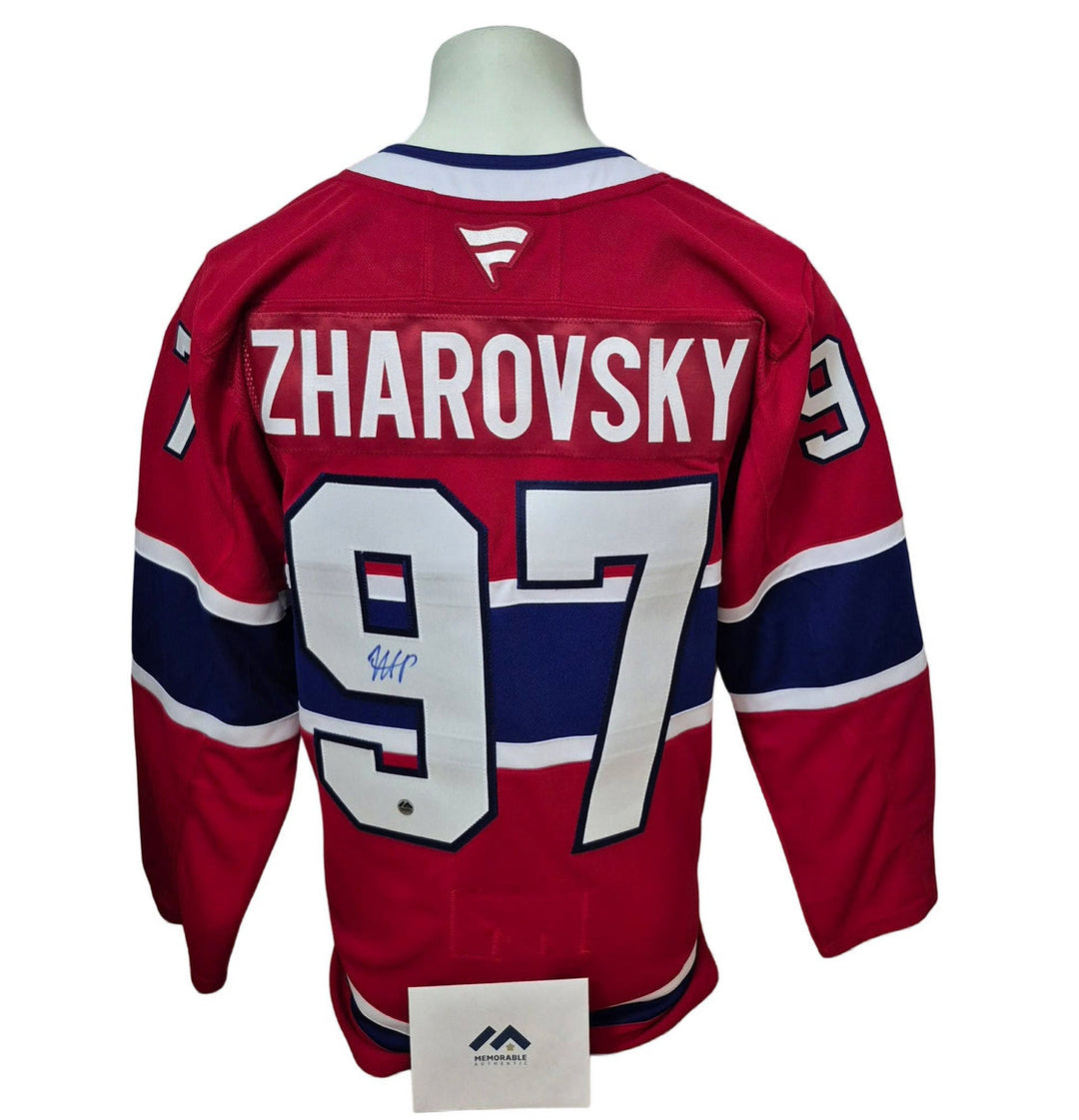 Chandail officiel Fanatics Premium signé - Alexander Zharovsky domicile Memorable coa