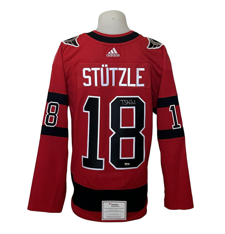 Official signed Adidas jersey - Tim Stutzle red Fanatics coa