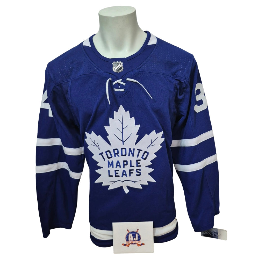 Official signed Adidas jersey - Auston Matthews home AJs coa