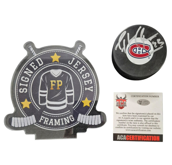 Cercle de hockey officiel signé - Patrick Roy ACA coa