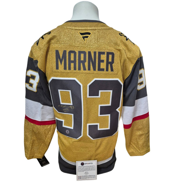 Chandail officiel Fanatics Premium signé - Mitch Marner or AJs coa