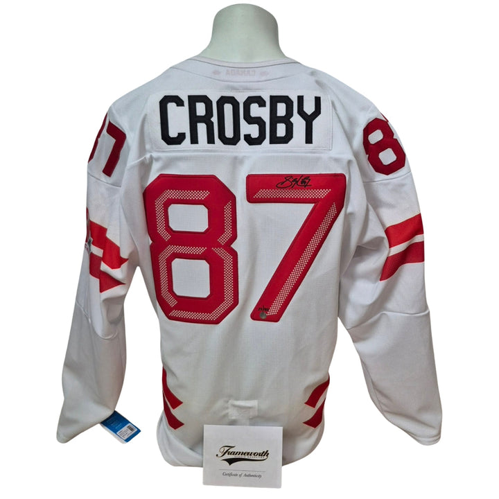 Official Bauer Semi Pro signed jersey - Sidney Crosby 2026 white and LE/187 Frameworth coa