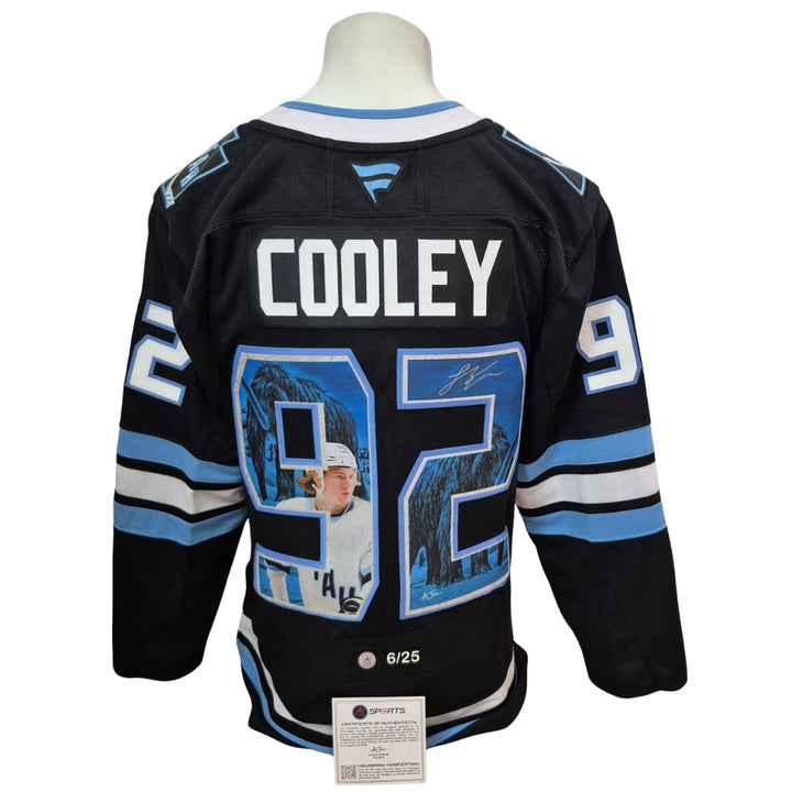 Chandail officiel Fanatics Premium signé - Logan Cooley domicile LE Art Jersey AJs coa