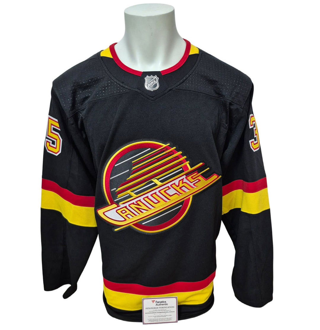 Official signed Adidas jersey - Thatcher Demko flying skates Fanatics coa