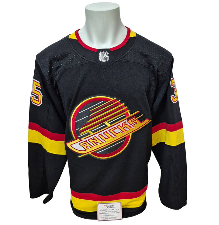 Official signed Adidas jersey - Thatcher Demko flying skates Fanatics coa