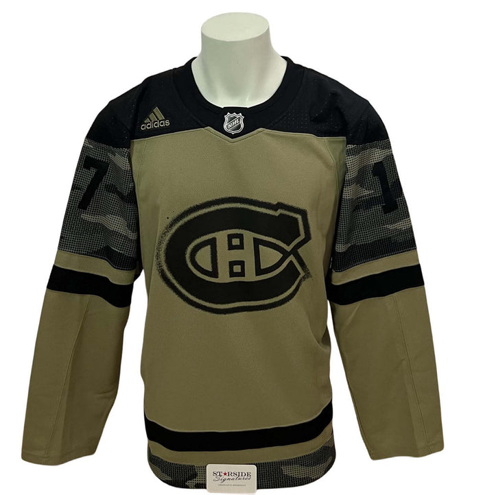 Chandail officiel Adidas signé - Josh Anderson militaire Starside coa