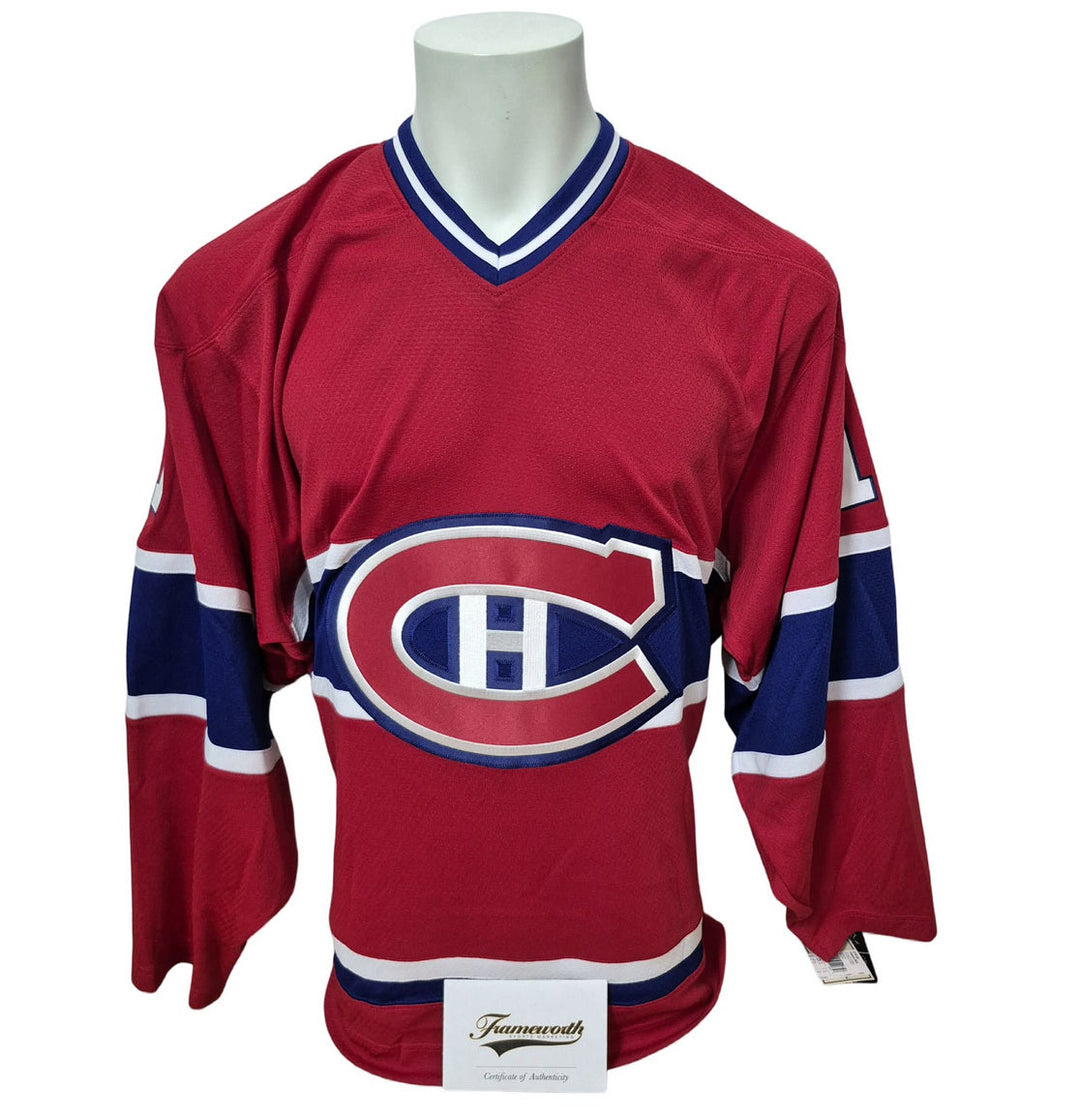 Chandail officiel Adidas Classic signé - Yvon Lambert domicile Frameworth coa