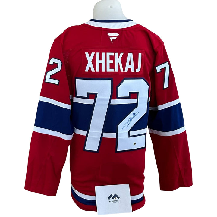 Official Fanatics Premium signed jersey - Arber Xhekaj home Memorable coa