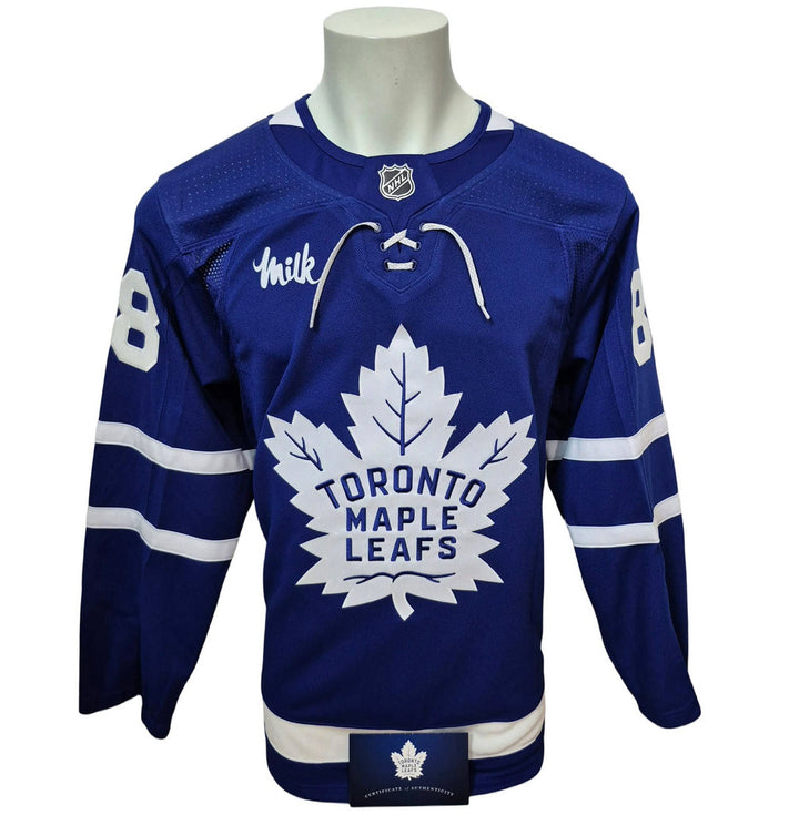 Chandail officiel Adidas signé - William Nylander domicile #88 MLSE coa