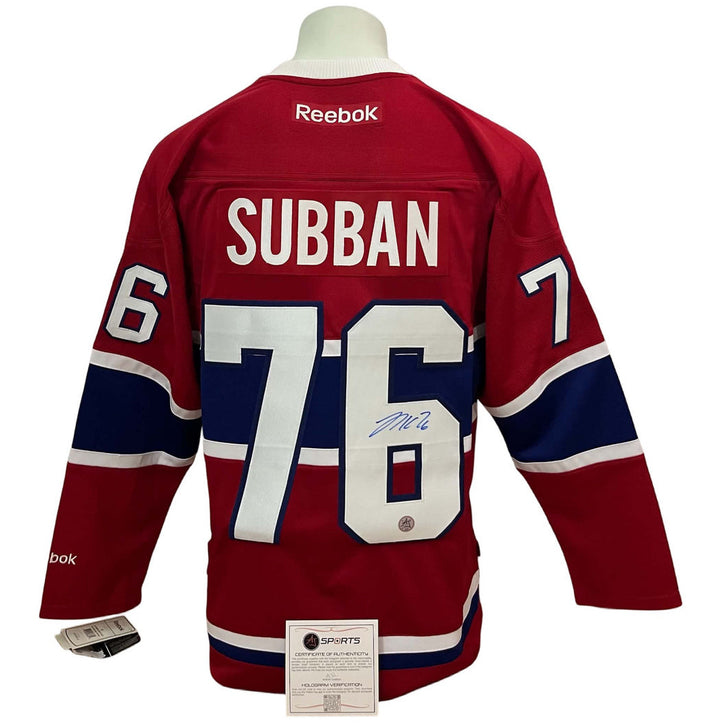 Chandail officiel Reebok signé - PK Subban domicile AJs coa