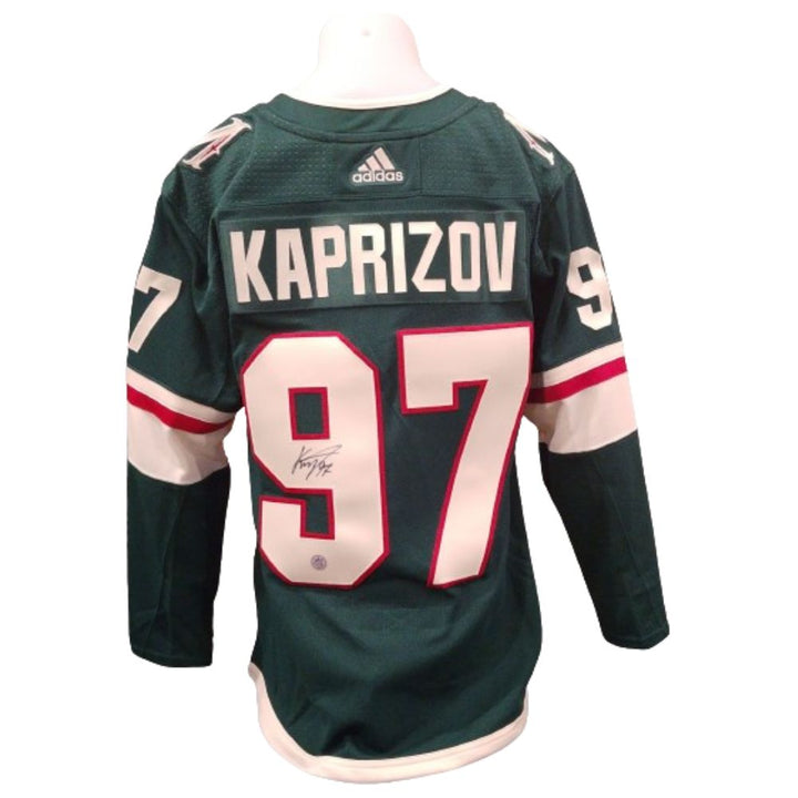Official signed Adidas jersey - Kirill Kaprizov home AJs coa