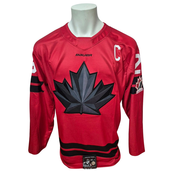 Chandail officiel Bauer signé - Marie-Philippe Poulin rouge 2026 Premium Autograph coa