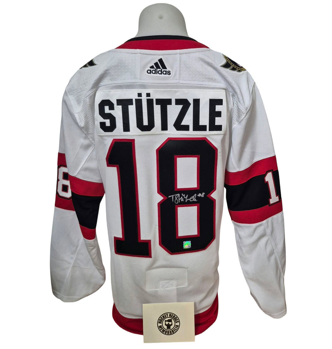 Chandail officiel Adidas signé - Tim Stutzle extérieur HH coa