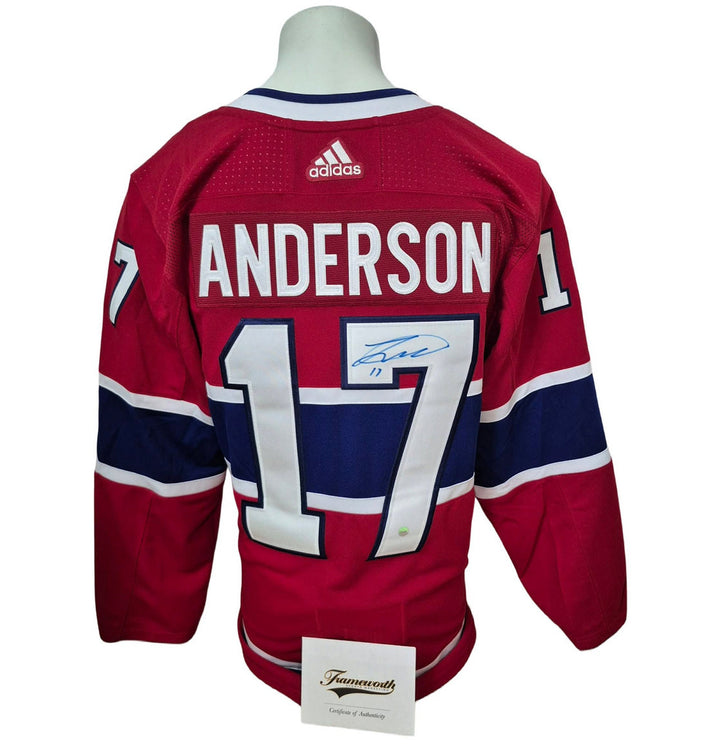 Chandail officiel Adidas signé - Josh Anderson domicile Frameworth coa