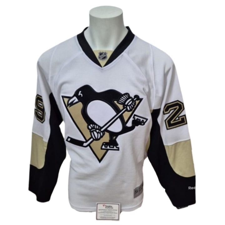 Chandail Officiel Autographié Reebok - Marc-André Fleury blanc