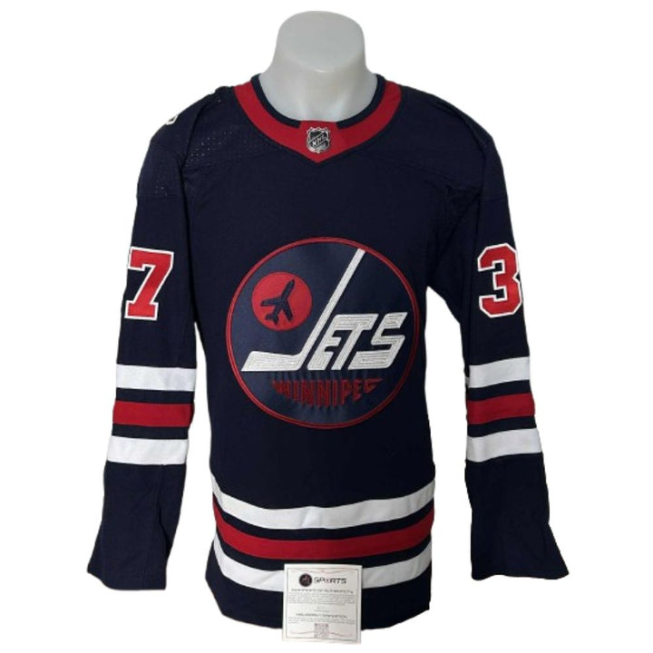 Chandail Officiel Autographié Adidas - Connor Hellebuyck 3e chandail