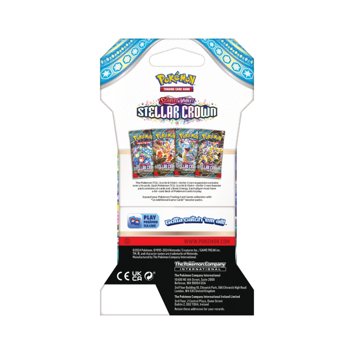 Pokemon Scarlet & Violet Stellar Crown Sleeved Pack