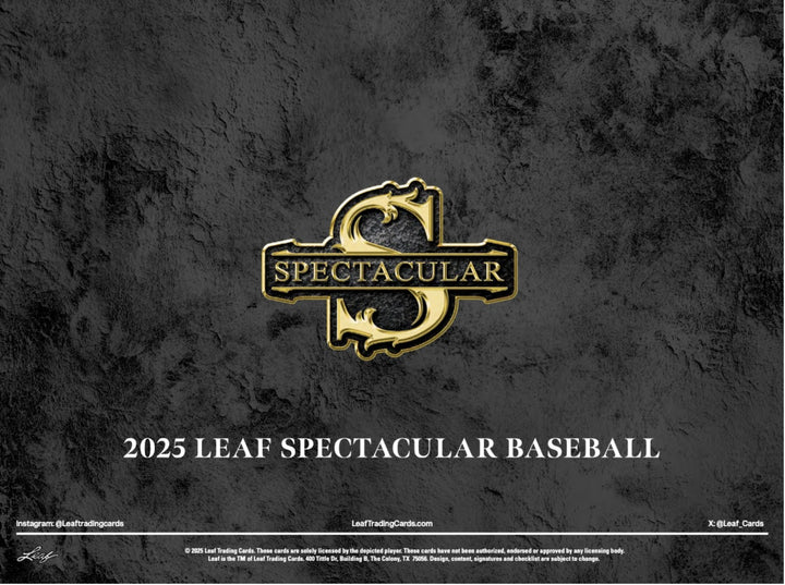 2025 Leaf Spectacular Baseball Hobby Box