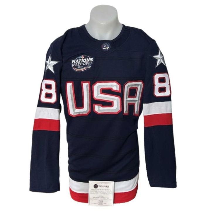 Chandail Officiel Autographié Fanatics Premium - Zach Werenski bleu