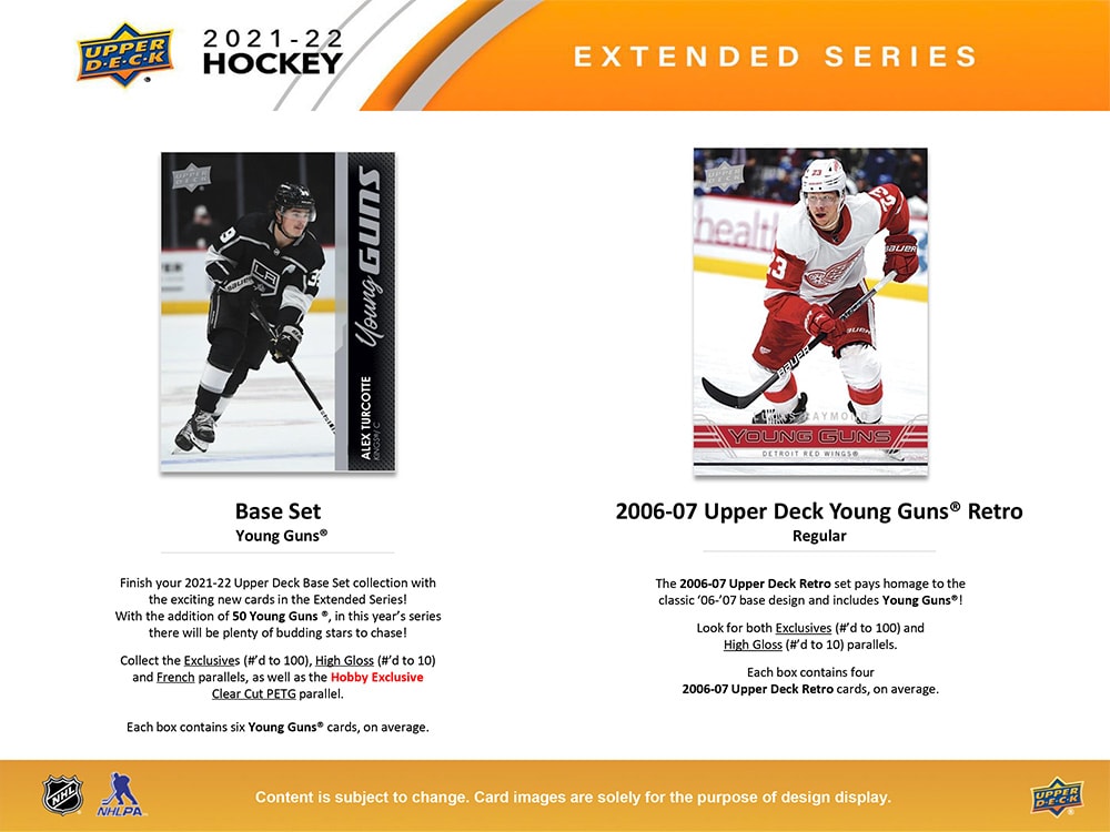 2021-22 Upper Deck Extented Series Hockey Hobby Box