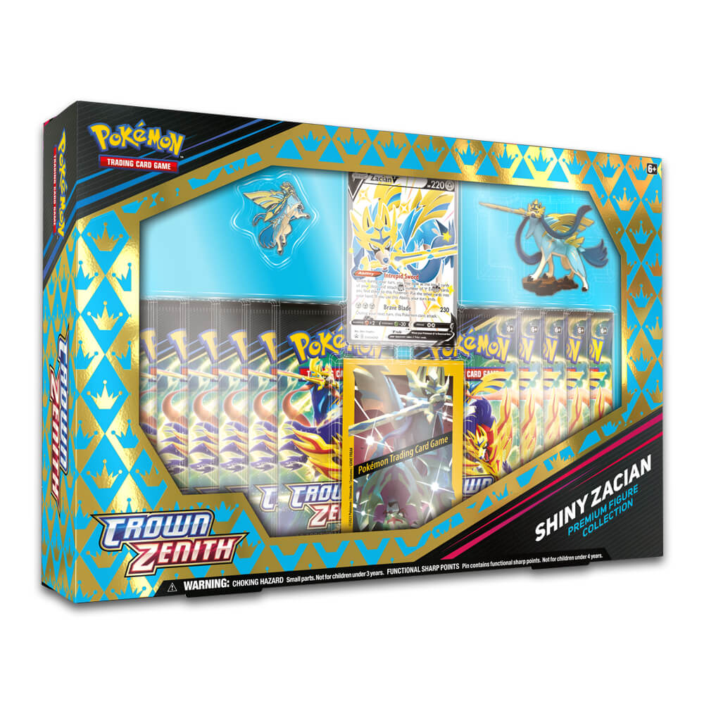 Pokémon Crown Zenith Shiny Zacian Premium Figure Collection