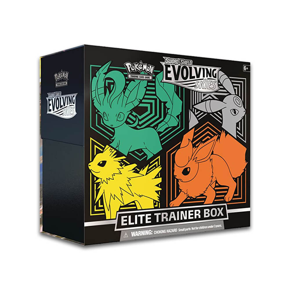 Two Pokemon outlets Elite Trainer Box Evolving Skies Factory Sealed!