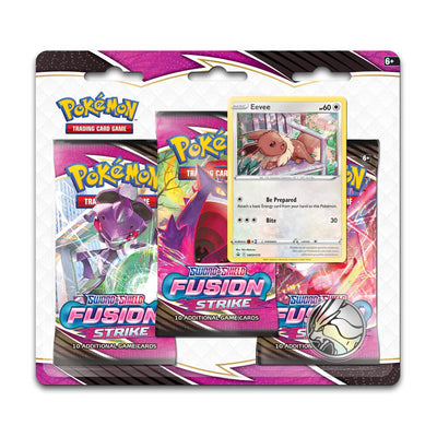 Pokémon Fusion Strike 3 Packs Blister