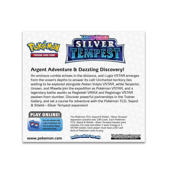 Pokémon Sword & Shield Silver Tempest Booster Box