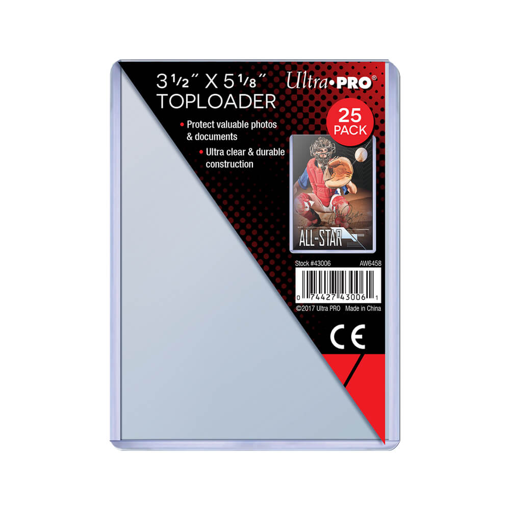 Ultra Pro Toploaders 3-1/2" x 5-1/8" (pack of 25)
