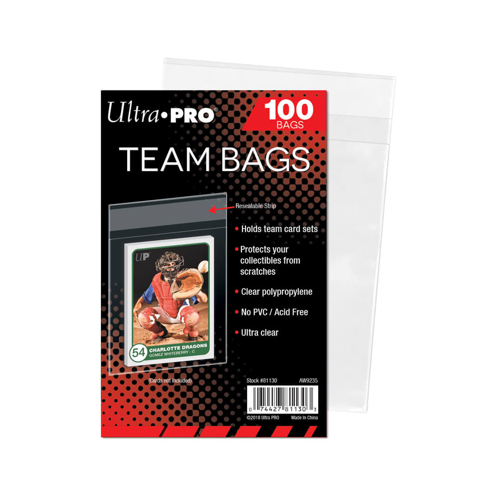 Ultra Pro Team Bags Sleeves refermables (paquet de 100)